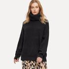 Shein Rolled-up Neck Solid Sweater