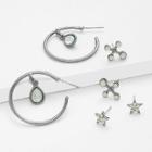 Shein Cross & Star Design Earring Set 3pairs