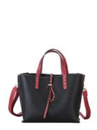 Shein Studded Strap Pebbled Tote Bag