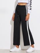 Shein Contrast Panel Side Track Pants