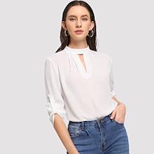 Shein Choker Neck Solid Top