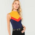 Shein Cut And Sew Mock Vest