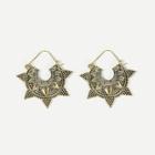 Shein Triangle Detail Textured Drop Earrings