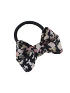 Shein Black Elastic Rope With Colorful Flower Pattern Bowknot Headbands Hair Accessories