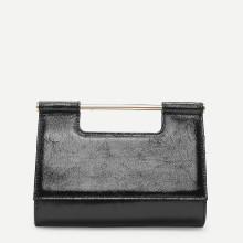 Shein Pu Clutch Bag With Chain Handle