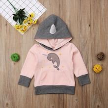 Shein Toddler Girls Cartoon Print Hoodie