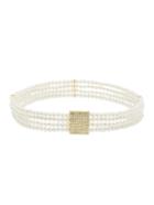 Shein White Pearl Multilayers Chain Belt