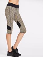 Shein Contrast Panel Space Dye Knee Length Leggings