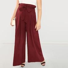 Shein Plus High Waist Boxed Pleated Pants