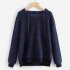 Shein High Low Hooded Sweatshirt