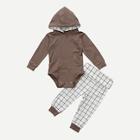 Shein Toddler Boys Hooded Jumpsuit With Pants