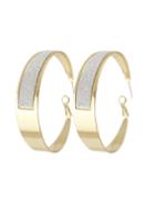 Shein Gold Plated Big Hoop Earrings