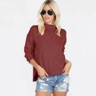 Shein Stepped Hem Solid Jumper