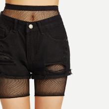 Shein Fishnet Legging Shorts