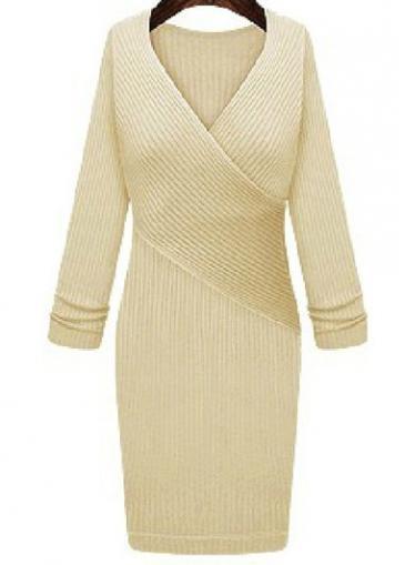Rosewe Enchanting V Neck Long Sleeve Mini Dress For Autumn