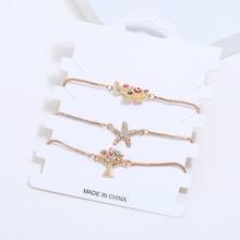Shein Tree & Fishstar Bracelet Set 3pcs