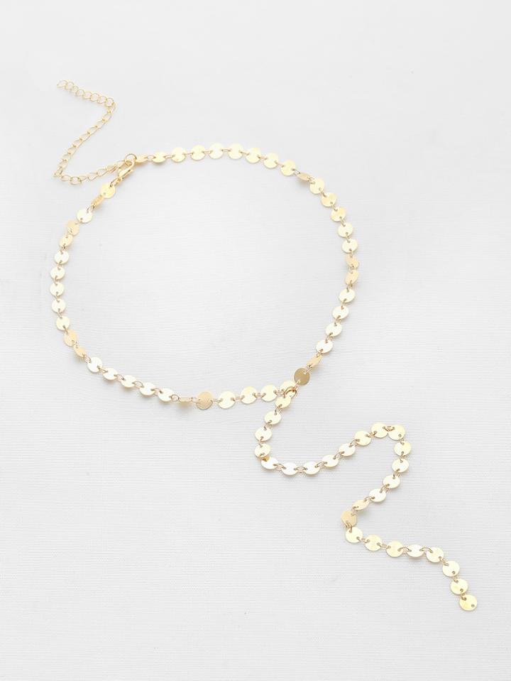 Shein Sequin Design Choker Necklace