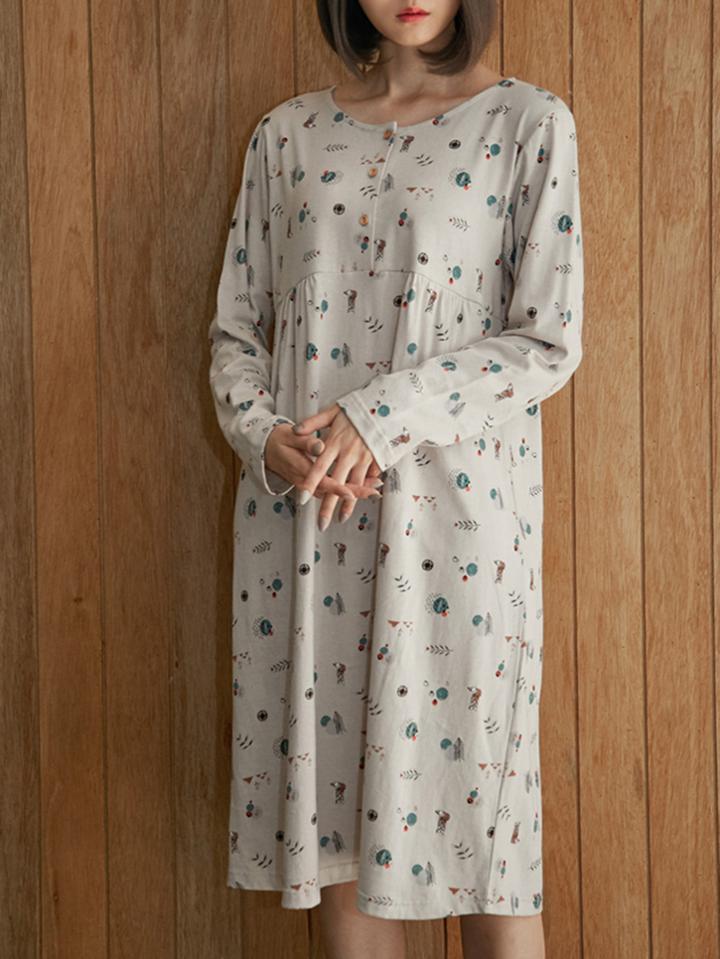 Shein All Over Cartoon Print Dress