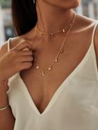 Shein Mini Moon & Star Detail Layered Chain Necklace Set
