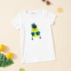 Shein Girls Fruit Print Short Sleeve T-shirt