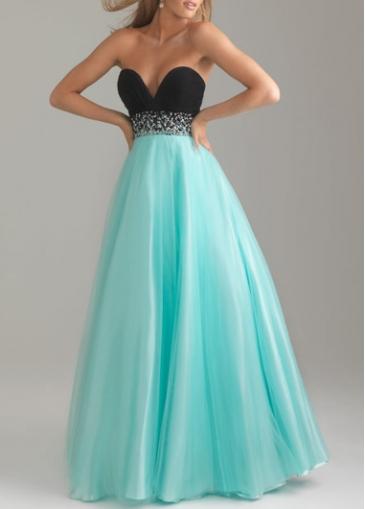 Rosewe Sweetheart Neckline Light Blue Maxi Dress