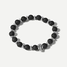 Shein Men Skeleton Detail Beaded Bracelet