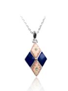 Shein Daisy Pattern Diamondback Necklace