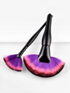 Shein Fan Shaped Bristle Makeup Brush 2pcs