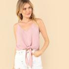 Shein Knot Front Cami Top