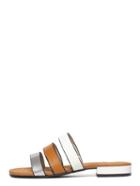 Shein Khaki Open Toe Block Low-heel Sandals