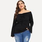 Shein Plus Slim Fitted Bardot Tee