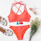 Shein Tassel Detail Strappy Bikini Set