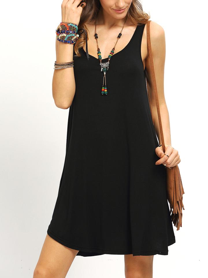 Shein Scoop Neck Swing Tank Dress