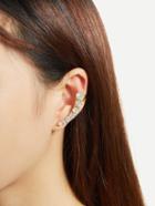 Shein Two Tone Rhinestone Decorated Ear Cuff 1pc