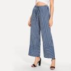 Shein Mixed Stripe Wide Leg Jeans