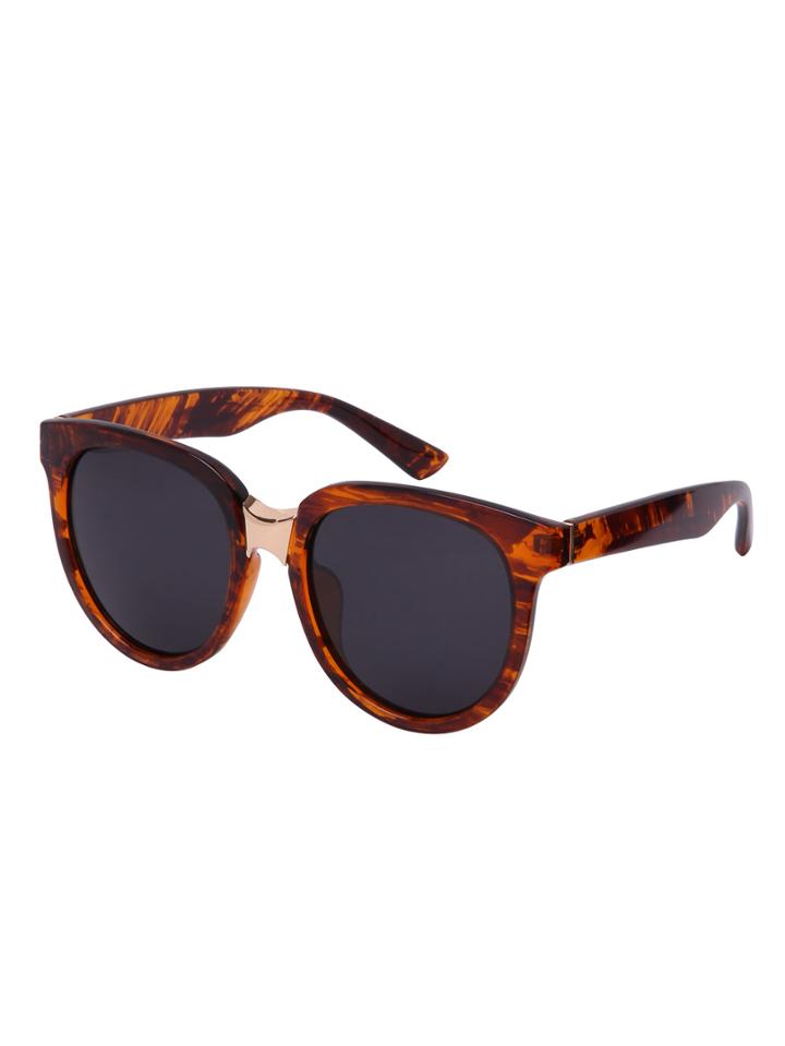 Shein Grey Lenses Oversized Round Sunglasses