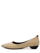 Shein Apricot Pointed Toe Chunky Flats