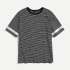 Shein Men Contrast Panel Striped T-shirt