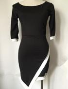 Shein Short Sleeve Asymmetric Bodycon Dress