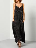 Shein Printed Backless Maxi Cami Dress