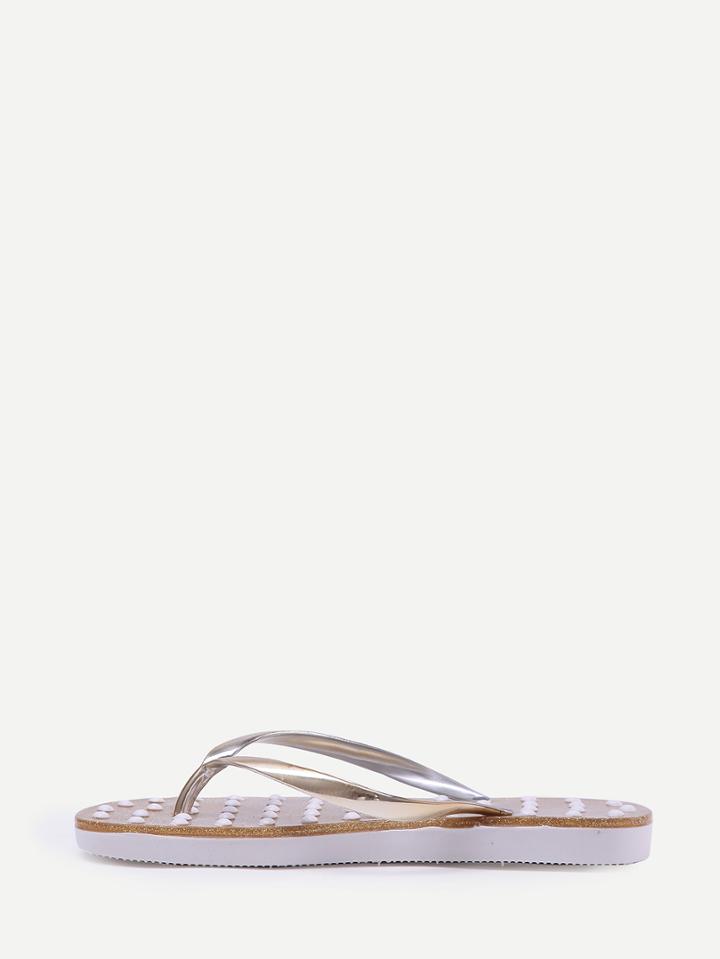 Shein Gold Dot Massage Flip-flop