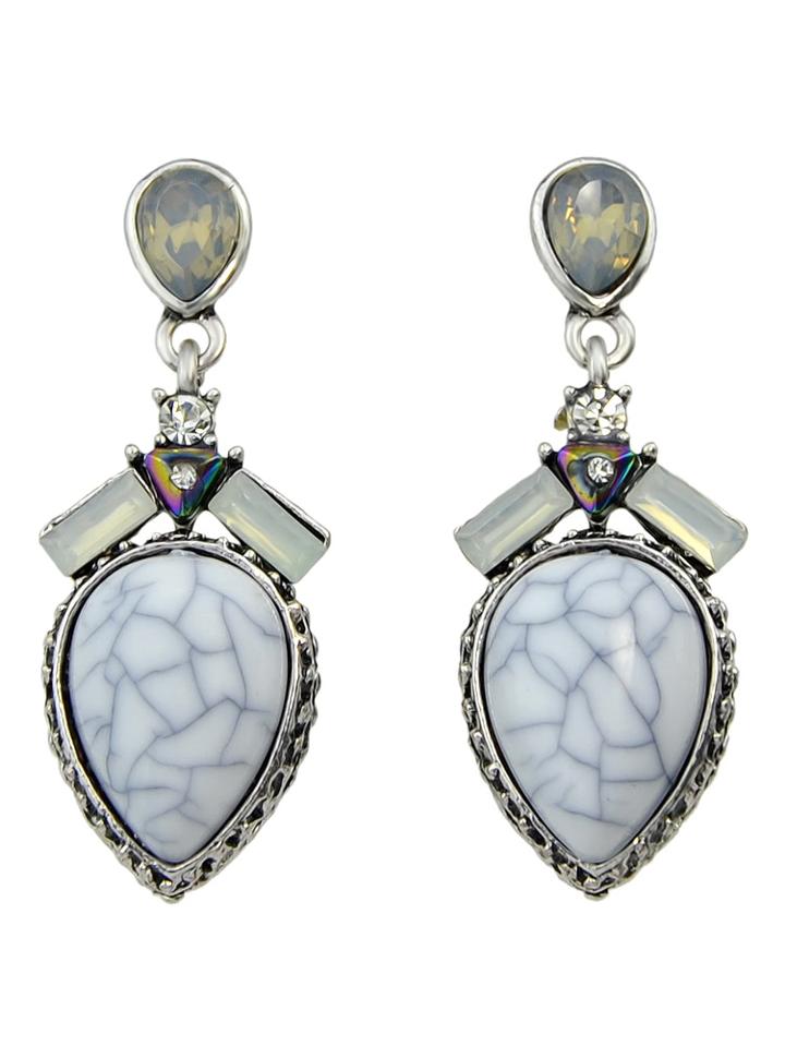 Shein Temperament Texture Water Drop Earrings