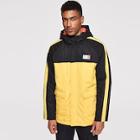 Shein Men Flap Pocket Color Block Hooded Coat