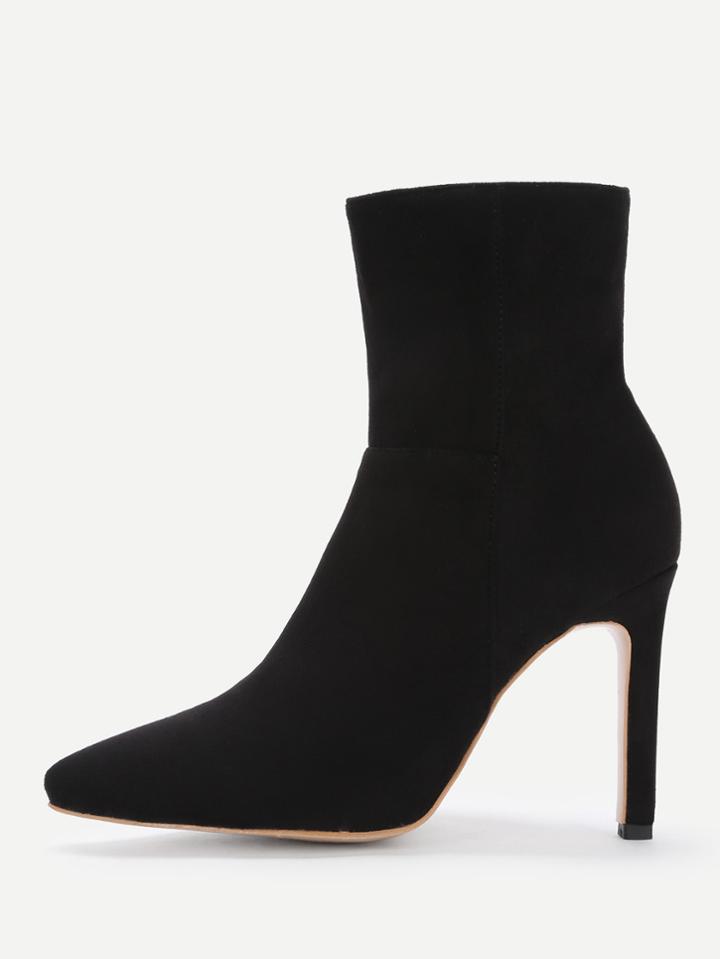 Shein Almond Toe Stiletto Heeled Ankle Boots