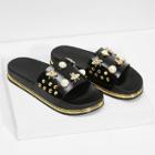 Shein Faux Pearl Decorated Slippers
