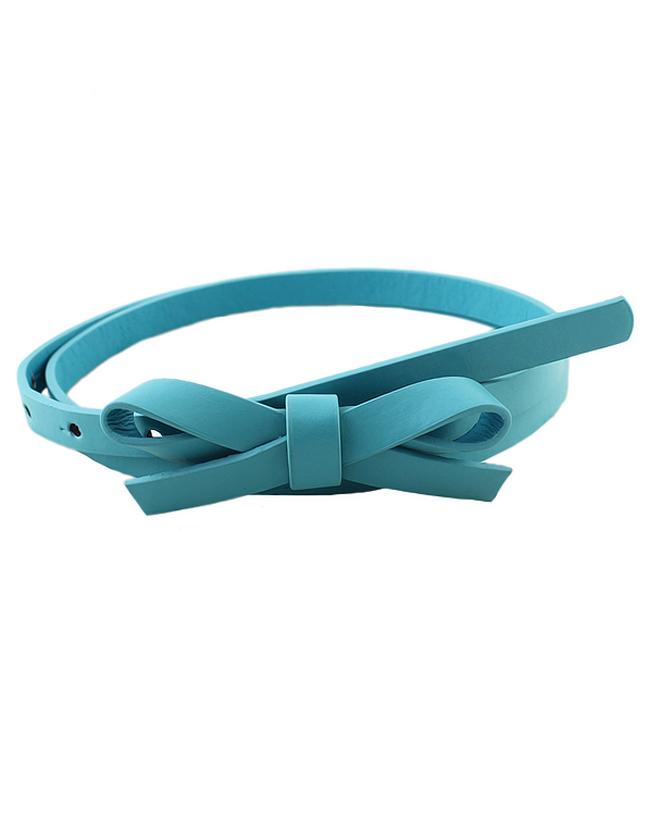 Shein Blue Pu Leather Thin Candy Belt