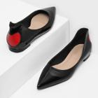 Shein Heart Pattern Pointed Toe Flats
