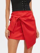Shein Knot Front Asymmetrical Skirt