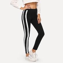 Shein Stripe Side Skinny Jeans