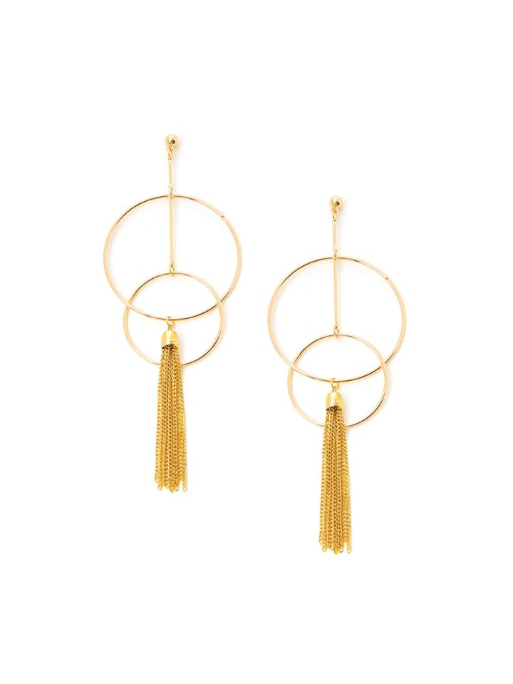 Shein Double Open Circe & Tassel Drop Earrings